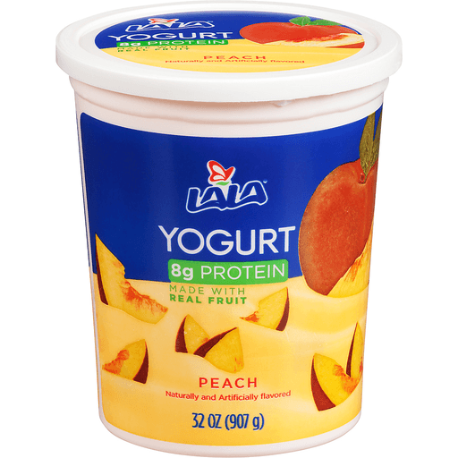 Lala Peach Low Fat Yogurt 32 Oz. Tub