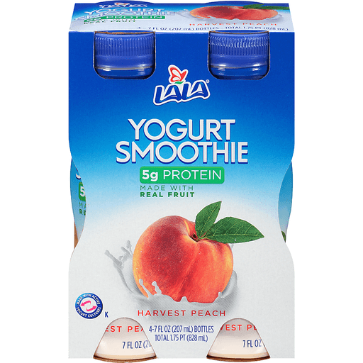 Lala Peach Yogurt Smoothie 4 7 Fl. Oz. Bottles
