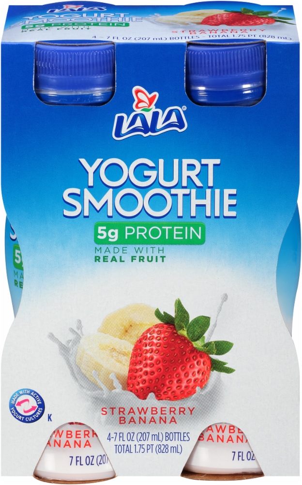 Lala Strawberry Banana Yogurt Smoothie 4-7 Fl. Oz. Bottles