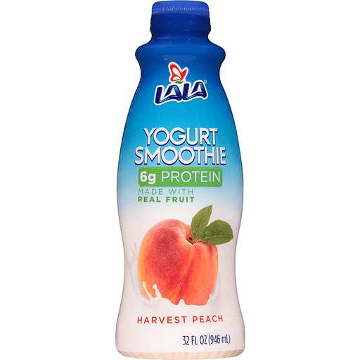 Lala Harvest Peach Yogurt Smoothie 32 Fl. Oz. Bottle