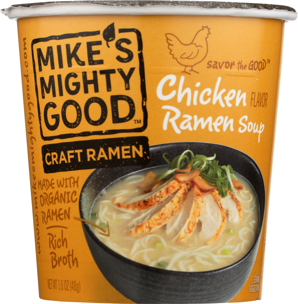 Mike's Mighty Good Chicken Flavor Craft Ramen Soup Cup