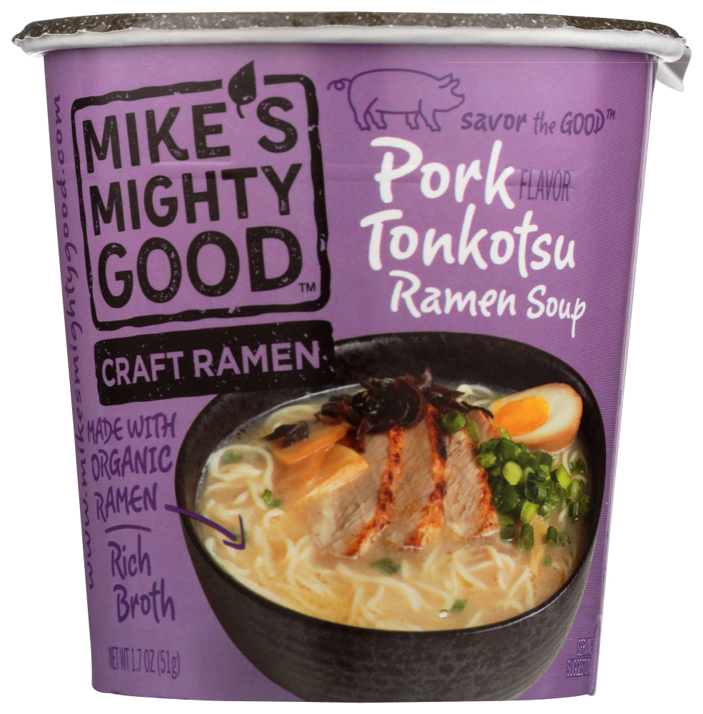 Mike's Mighty Good Pork Tonkotsu Flavor Craft Ramen Soup Cup