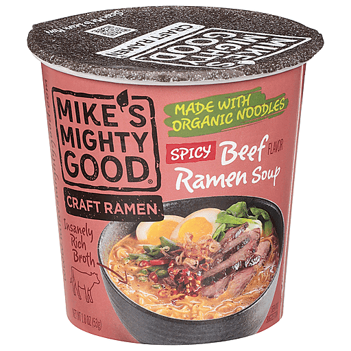 Mike's Mighty Good Ramen Soup, Spicy Beef Flavor 1.8 Oz