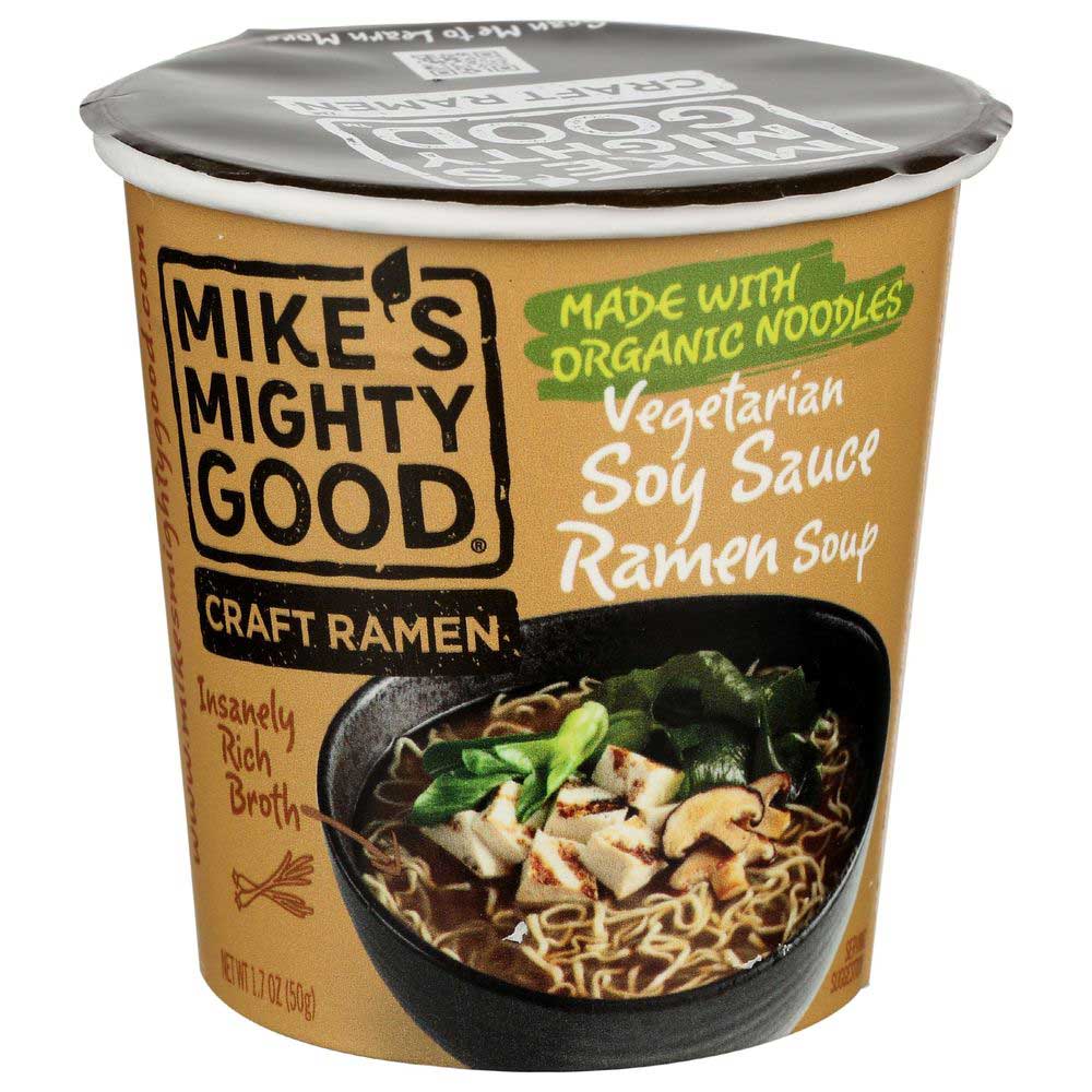Mike's Mighty Good Vegetarian Soy Sauce Craft Ramen Soup Cup