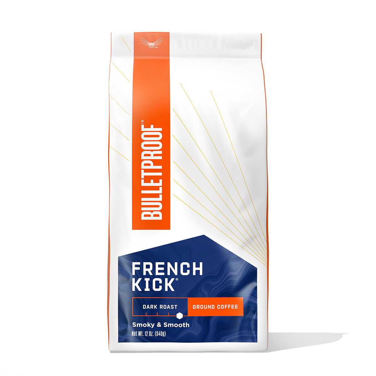 Bulletproof Dark Roast Ground French Kick Coffee 12 Oz