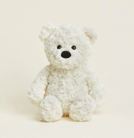 Warmies Curly Bear Heatable Plush, Cream