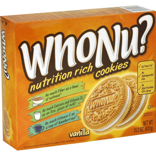 WhoNu? Cookies, Nutrition Rich, Vanilla