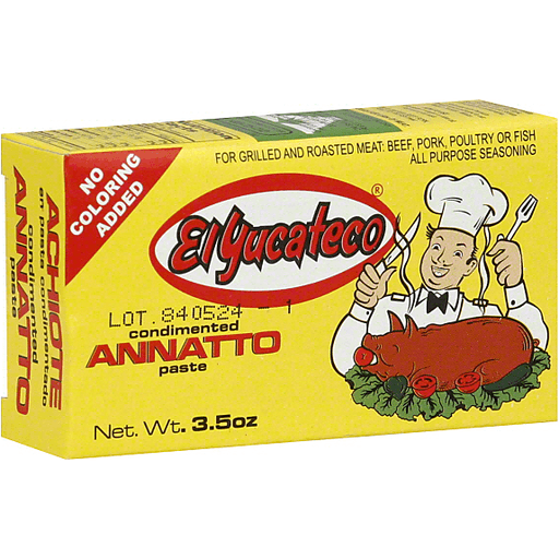 El Yucateco Annatto Paste, Condimented 3.5 Oz
