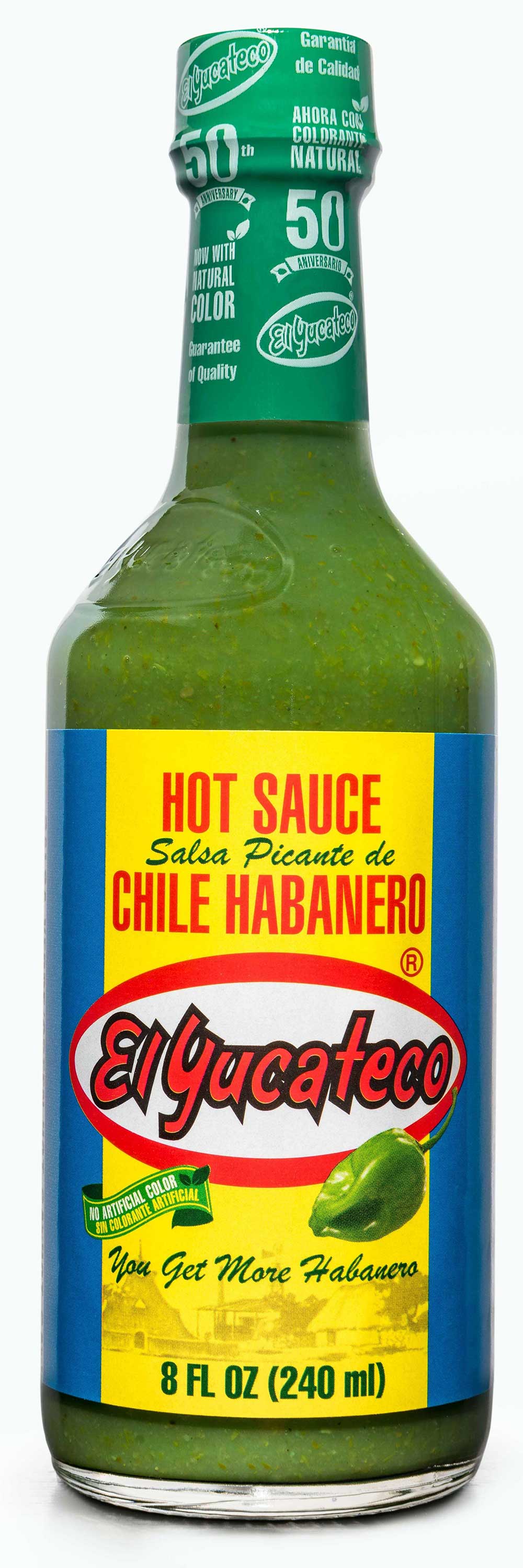 El Yucateco Hot Sauce, Green, Chile Habanero