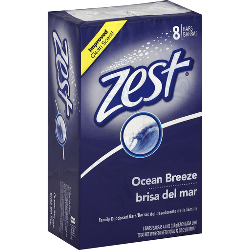 Zest Family Deodorant Bars, Ocean Breeze