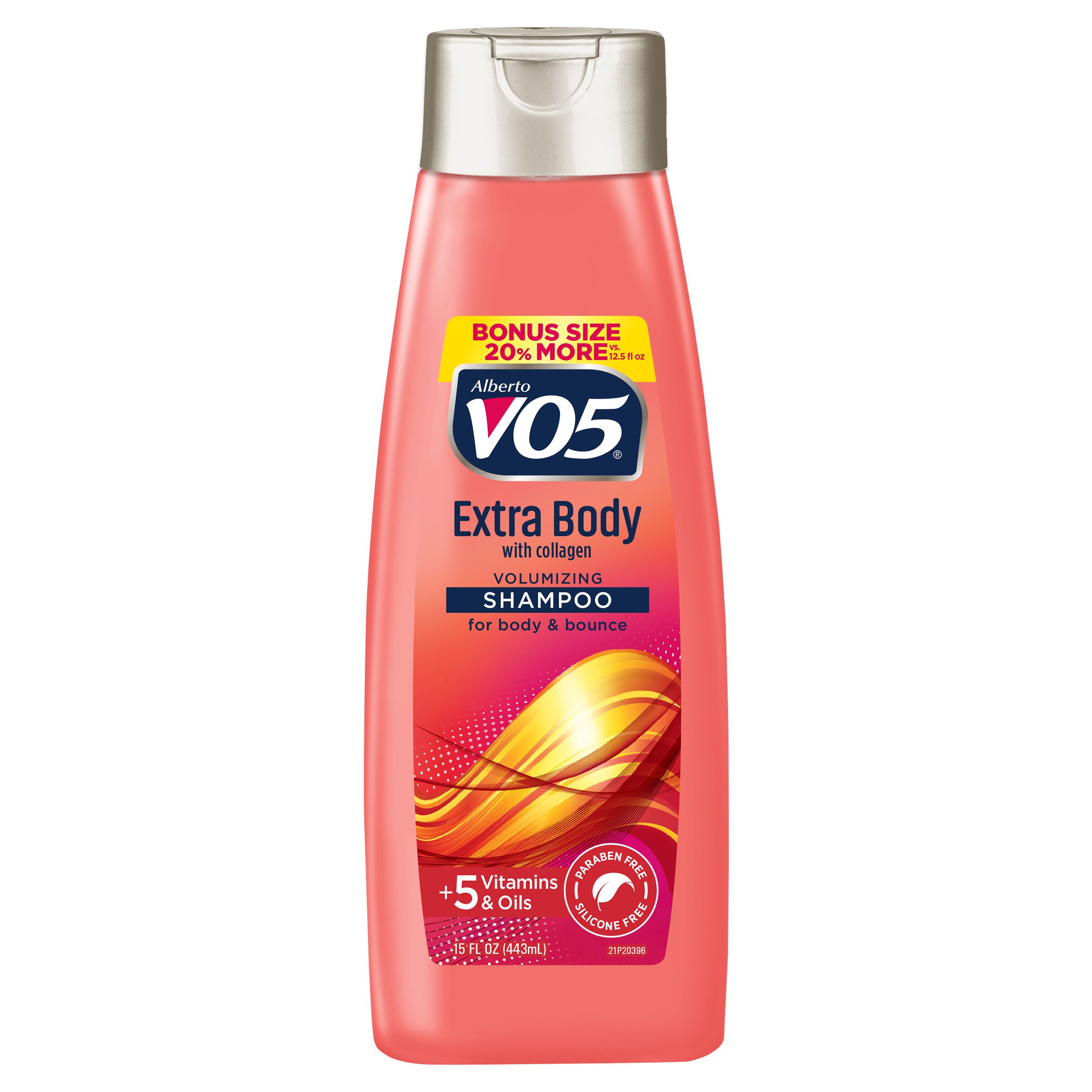 Alberto VO5 Shampoo, Extra Body, Volumizing, Bonus Size 15 Fl Oz