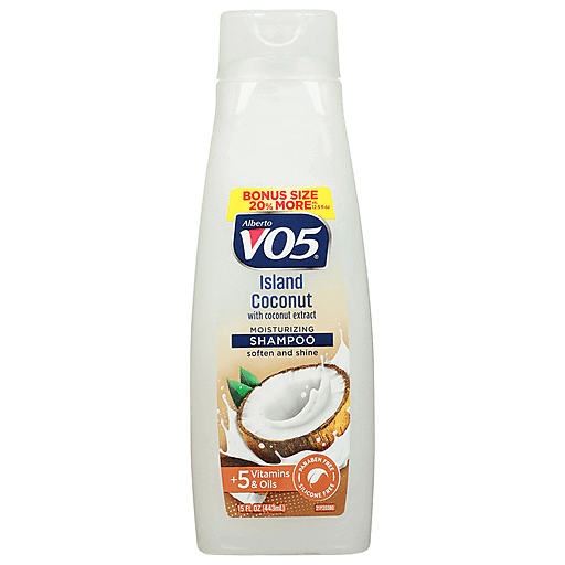 Alberto VO5 Moisturizing Shampoo, Island Coconut, Bonus Size 15 Fl Oz