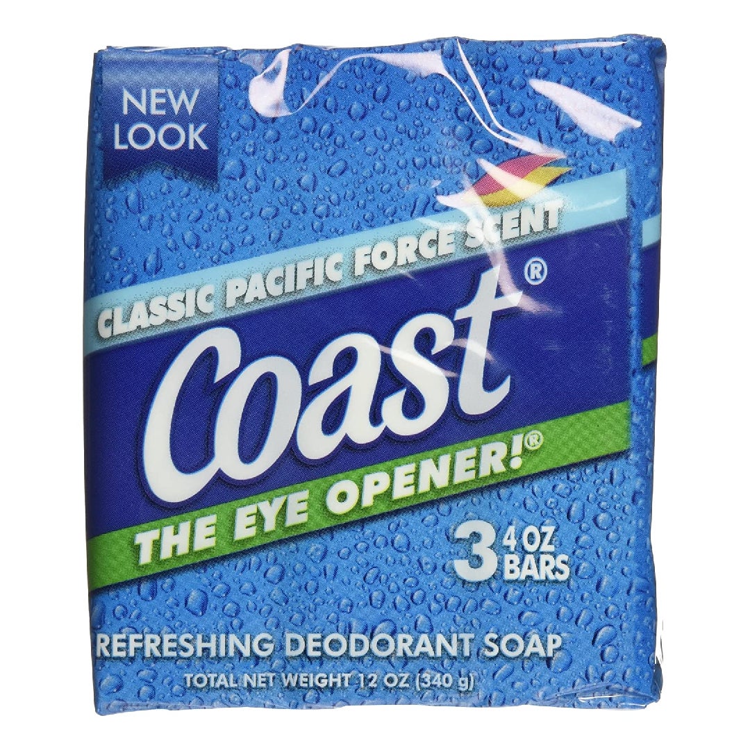 Coast Deodorant Soap, Refreshing, Classic Scent