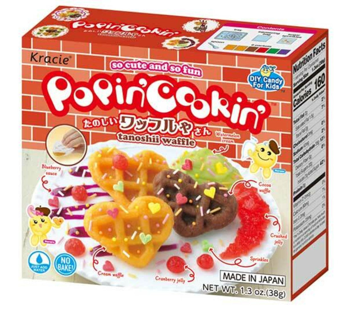 Kracie Popin Cookin Waffle Candy Kit, 1.2 Oz