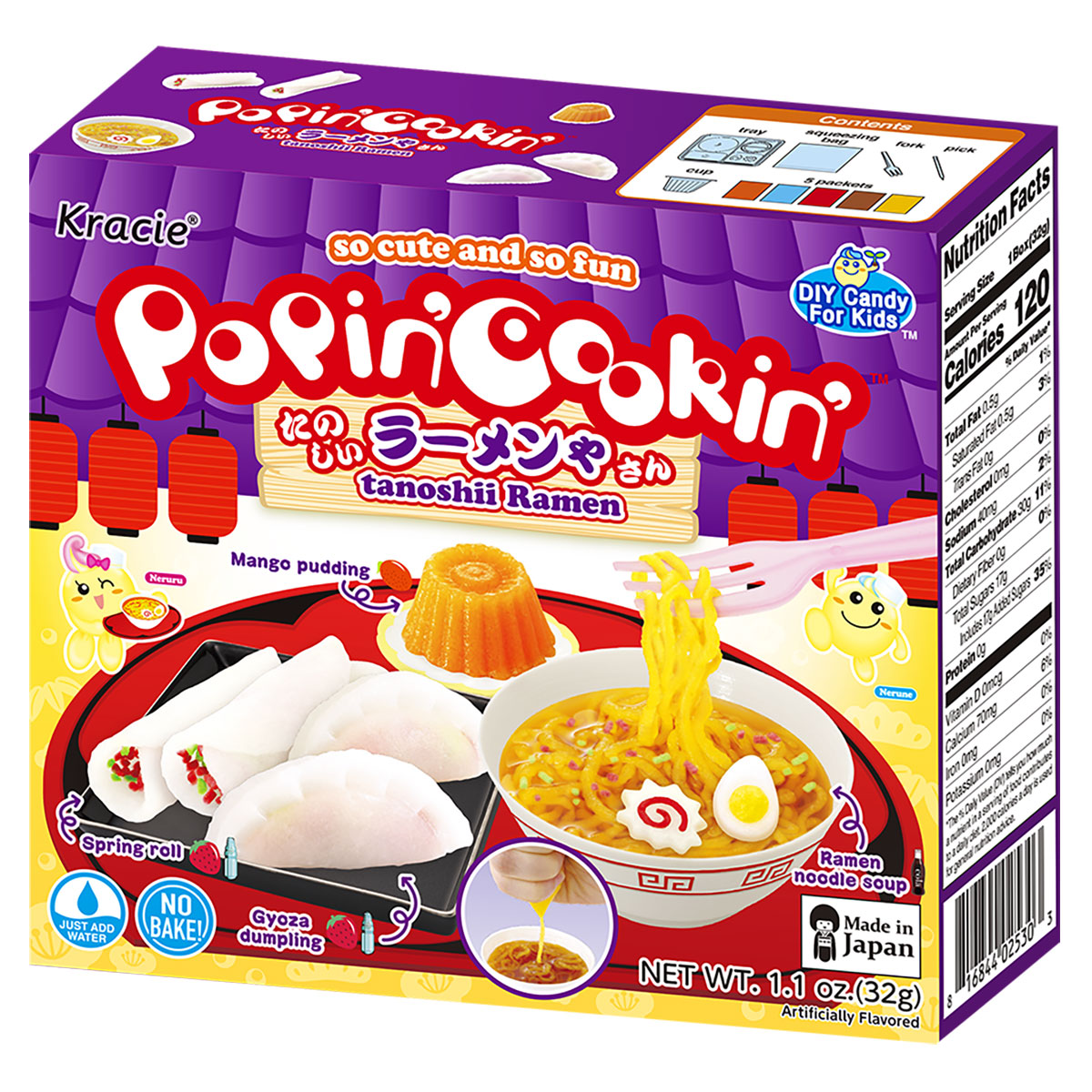 Kracie Popin' Cookin' Ramen Shop Kit 1 Oz Box