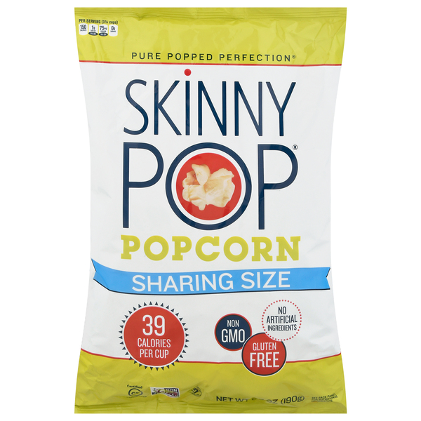 SkinnyPop Sharing Size Original Popcorn, 6.7 Oz