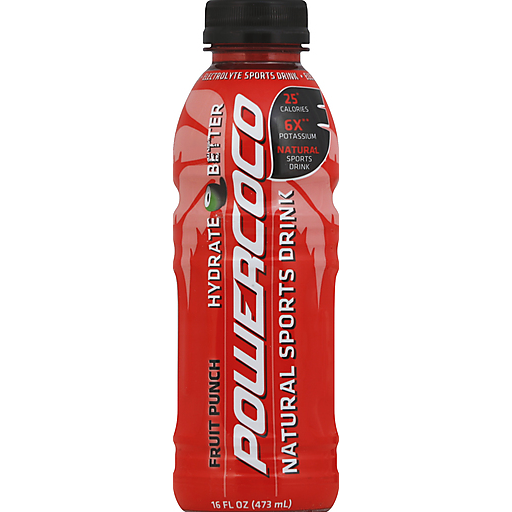 PowerCoco Sports Drink, Natural, Fruit Punch