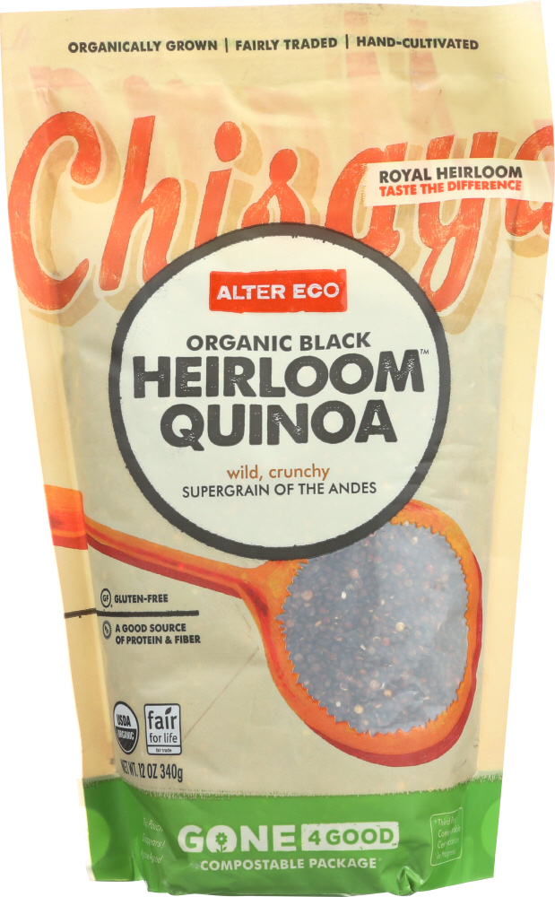 Alter Eco Organic Black Heirloom Quinoa 12 Oz