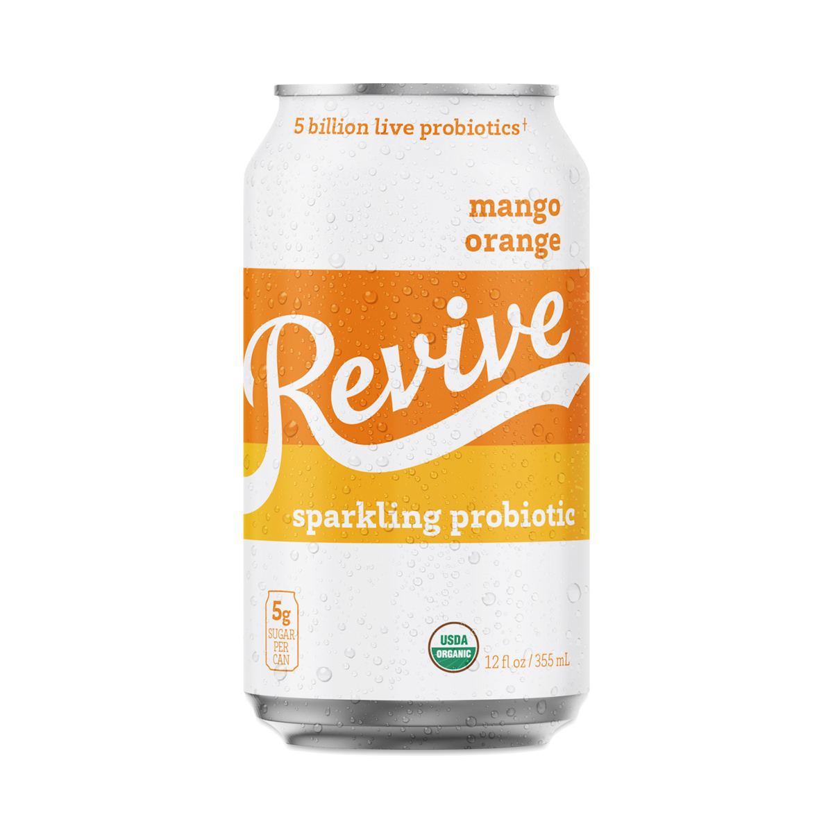 Revive Mango Orange Sparkling Kombucha 12 Fl. Oz. Can