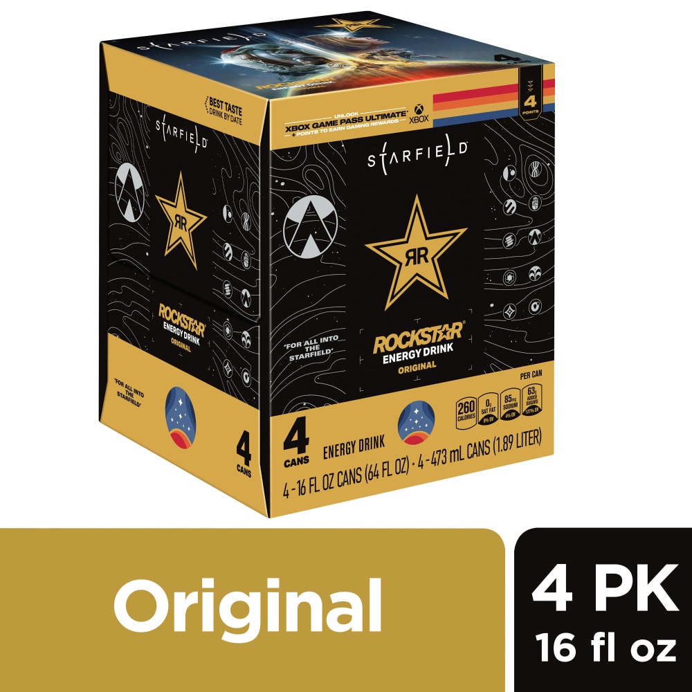 Rockstar Energy Drink Original 16 Fl Oz 4 Count Can