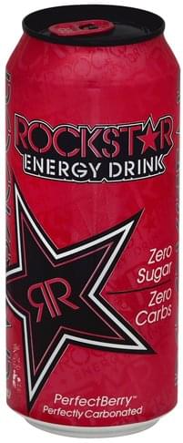 Rockstar Perfect Berry Energy Drink 16 Fluid Ounce Aluminum Can