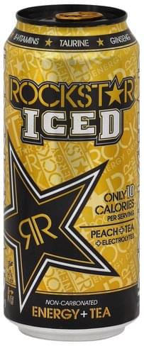 Rockstar Iced Energy + Tea, Peach