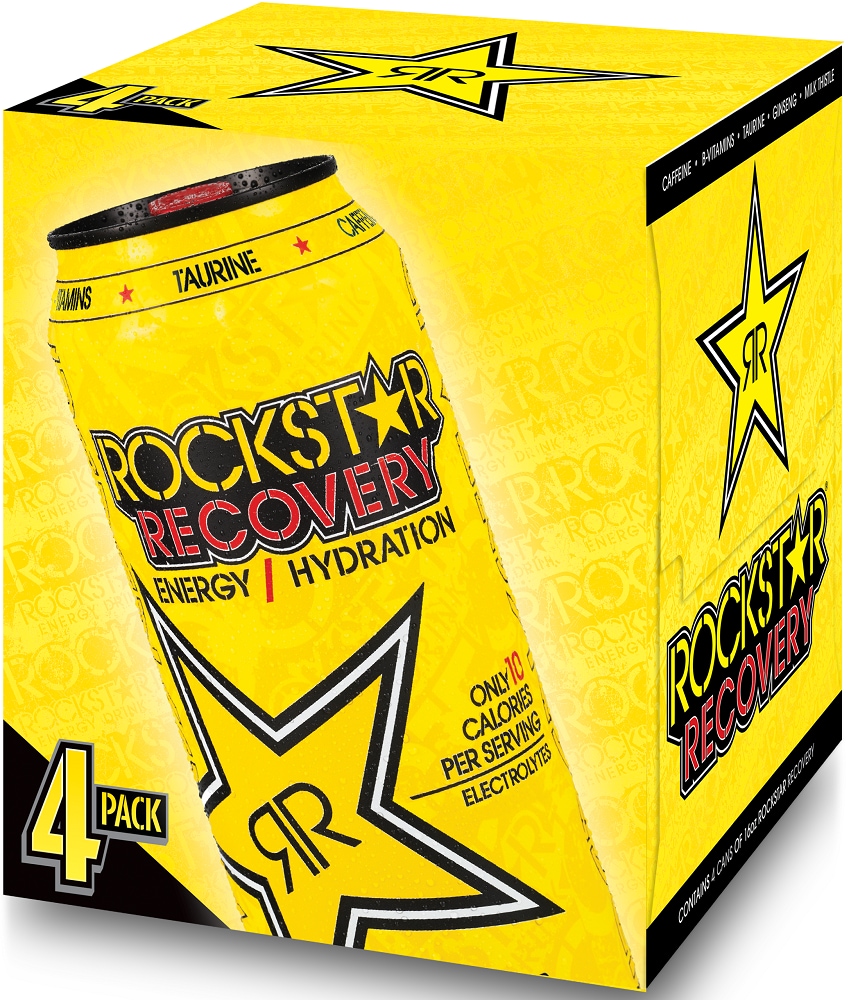 Rockstar Recovery Lemonade Energy Drink, 16 Fl Oz