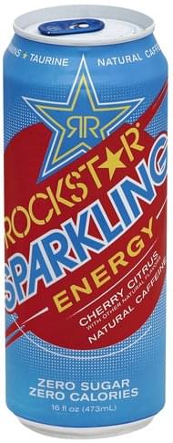 Rockstar Sparkling Energy Cherry Citrus 16 Fl Oz Cn Sgl