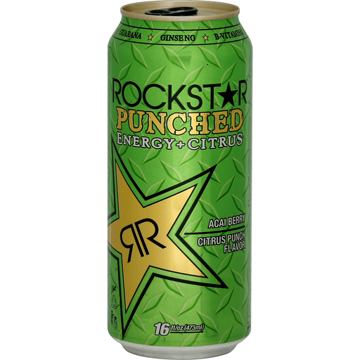 Rockstar Punched Energy + Citrus, Acai Berry Citrus Punch Flavor