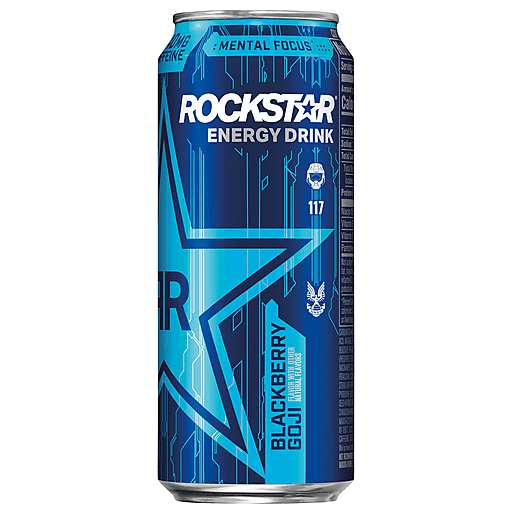 Rockstar Energy Drink Blackberry Goji 16 Fl Oz Can