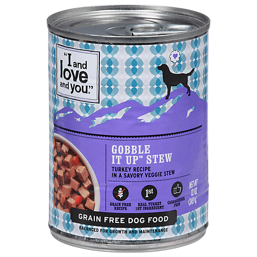 I And Love And You Gobble It Up Stew Turkey + Veggie Wet Dog Food - 13oz/12pk