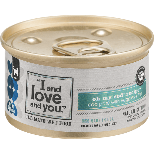 I And Love And You Oh My Cod! Recipe Pate Cat Food Can