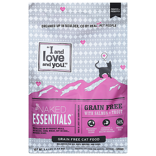 I And Love And You Naked Essential Grain Free With Salmon + Trout Cat Food 3.4 Lb