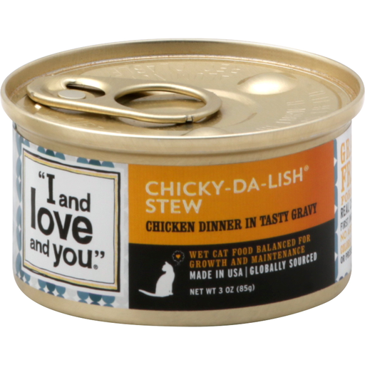 I And Love And You Chicky Da Lish Stew Chicken Wet Cat Food - 3oz/24pk