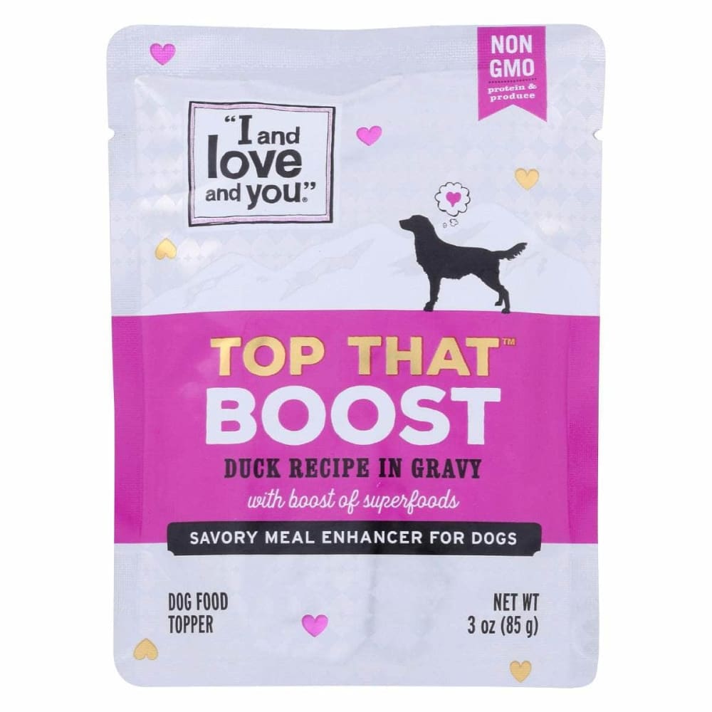 I and Love and You Top That Wet Dog Food Topper Boost Duck Recipe In Gravy - 3oz