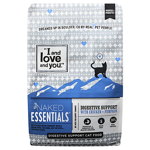 I And Love And You Naked Essentials Digestive Support With Chicken + Pumpkin Cat Food 3.4 Lb