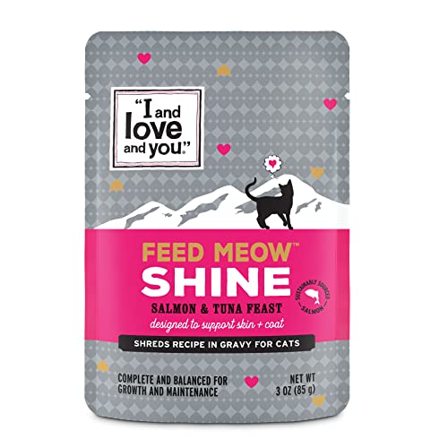 I and Love and You Feed Meow Wet Cat Food Shine With Salmon Tuna