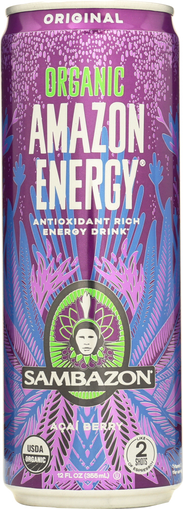 Sambazon Organic Amazon Energy Drink Original By – Case Of 12, 12 Fl Oz