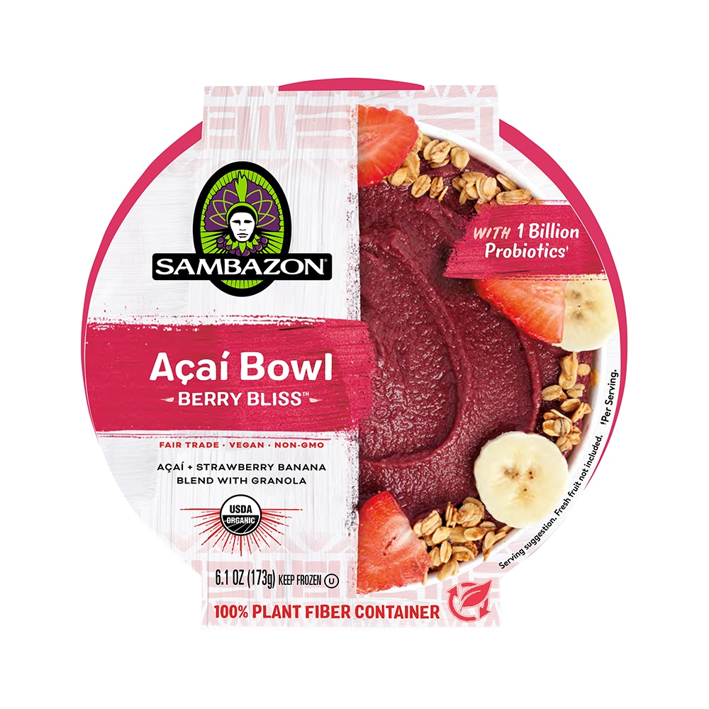 Sambazon Berry Bliss Acai Bowl 6.1 Oz Sleeve