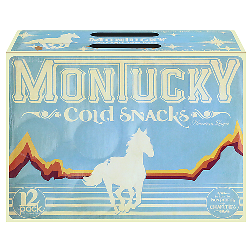 Montucky Beer, American Lager, Cold Snacks, 12 Pack