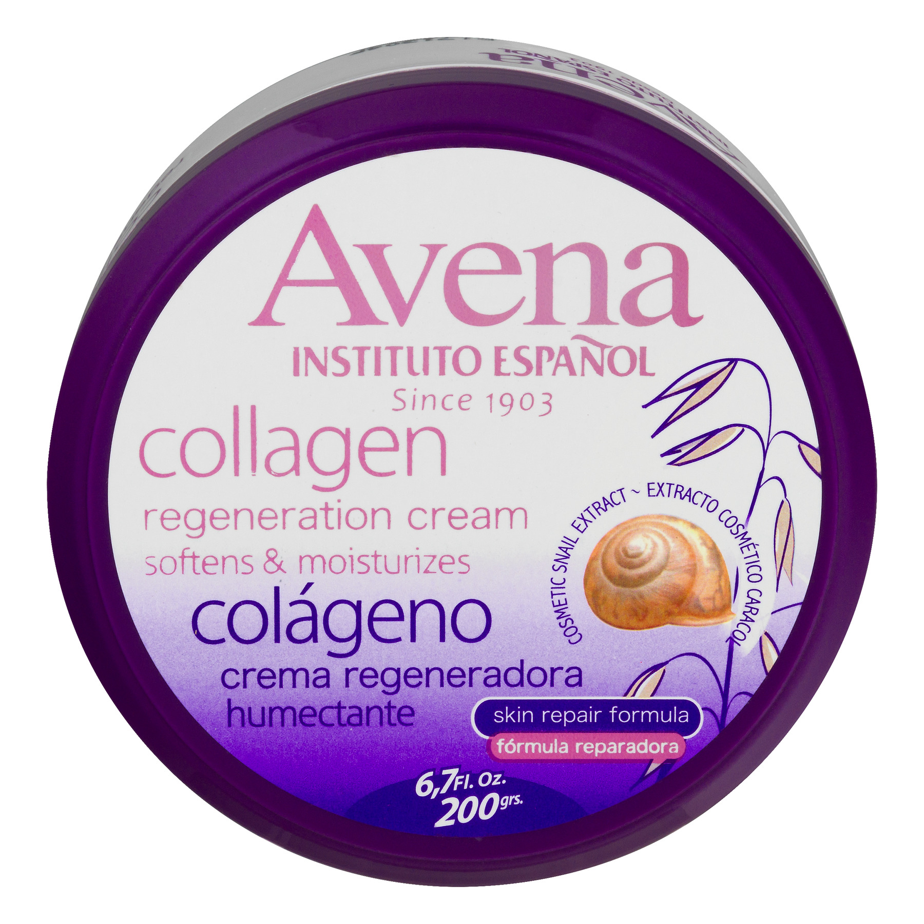 Avena Regeneration Cream, Collagen 6.7 Oz