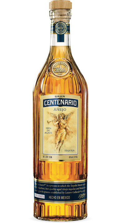 Gran Centenario Tequila Anejo With Two Ceramic Coasters 750 Ml
