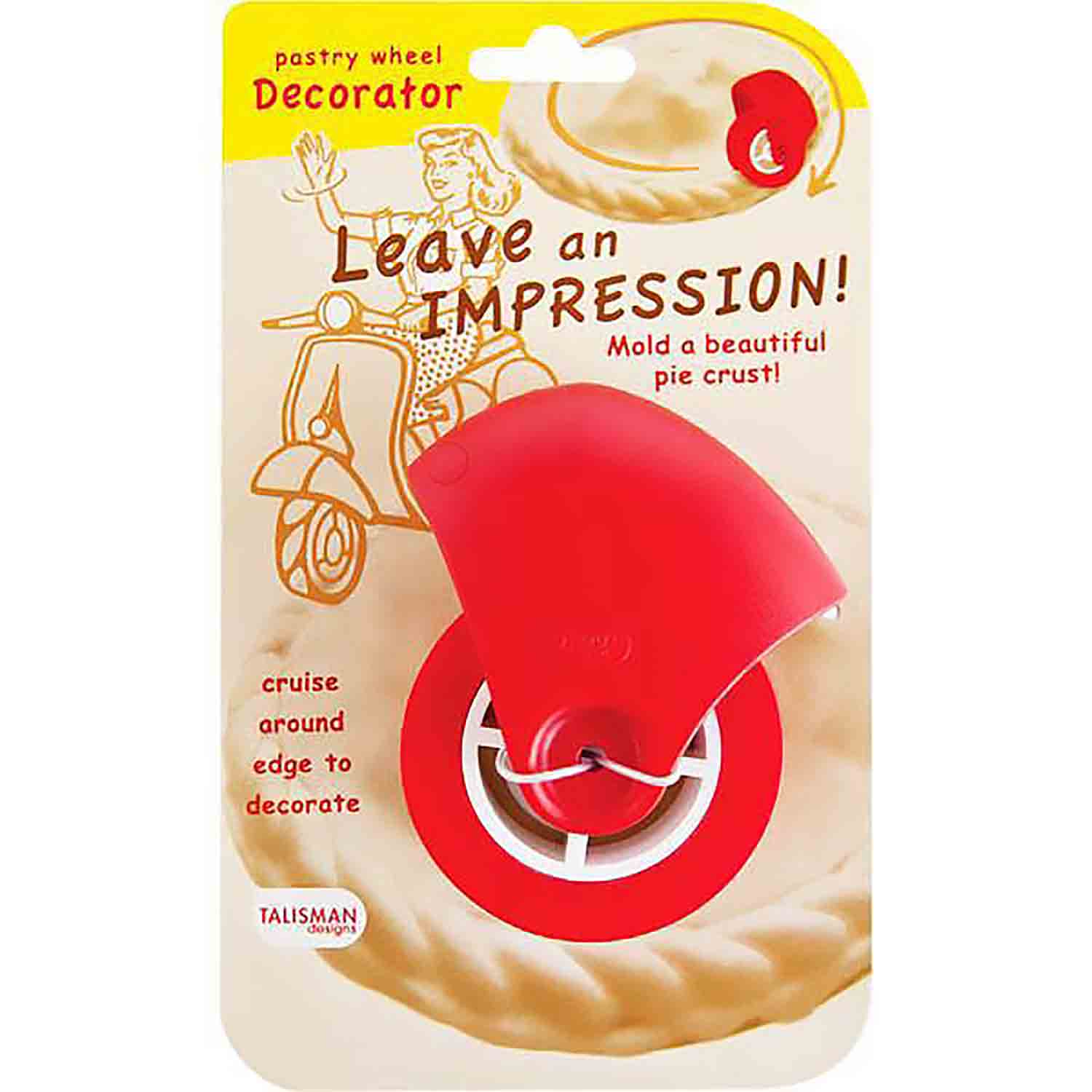 Talisman Designs 00542 Pastry Wheel Decorator, 3-1/2