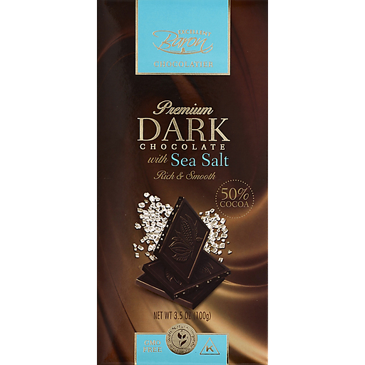 Excellent Baron Dark Chocolate, 50% Cocoa, With Sea Salt