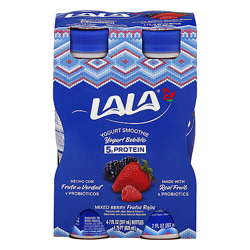 Lala Mixed Berry Yogurt Smoothie With Probiotics 4-7 Fl. Oz. Bottles