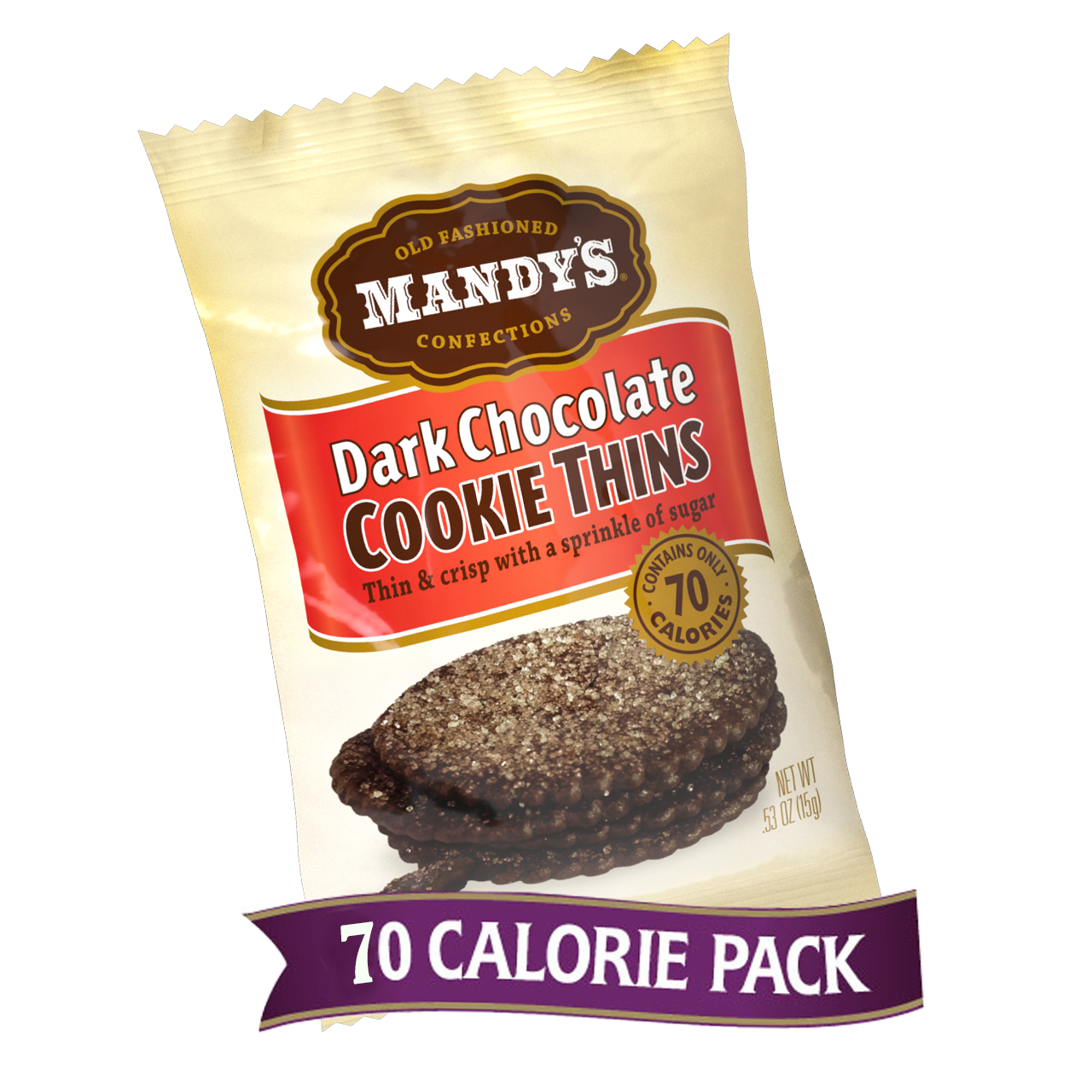 Mandy's Cookie Thins Dark Chocolate