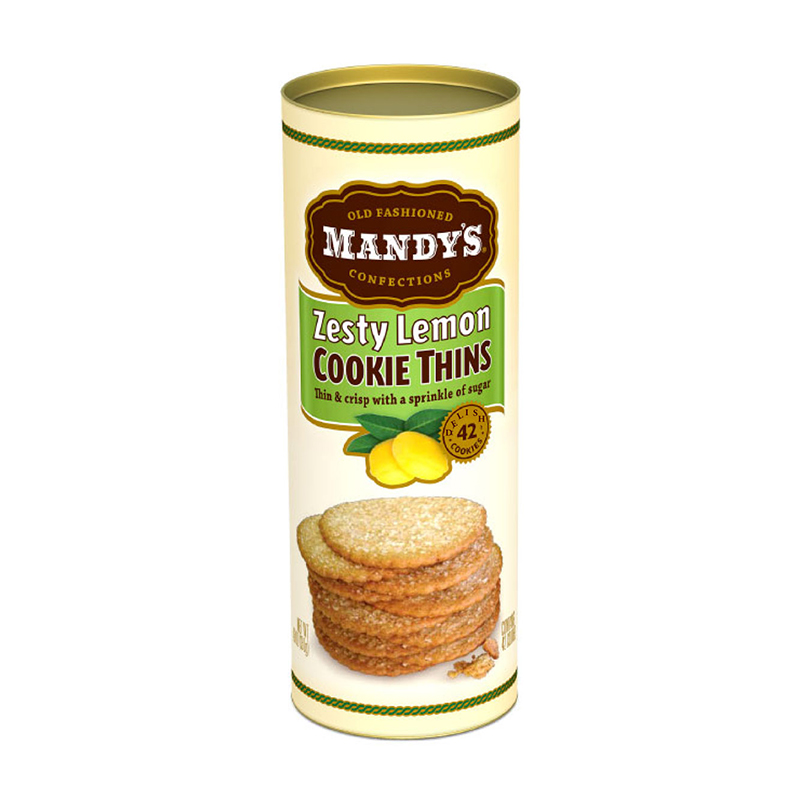 Mandy's Cookie Thins, Zesty Lemon