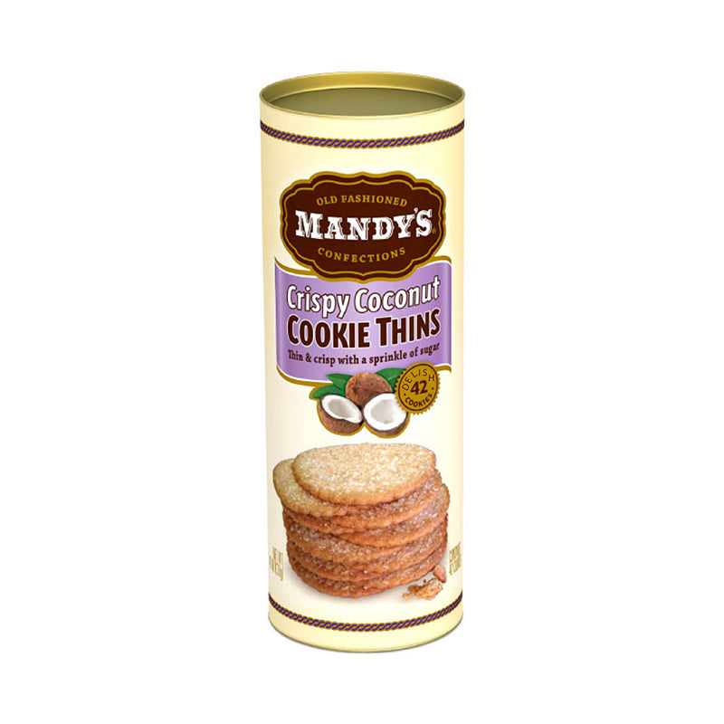 Mandy's Cookie Thins Crispy Coconut S