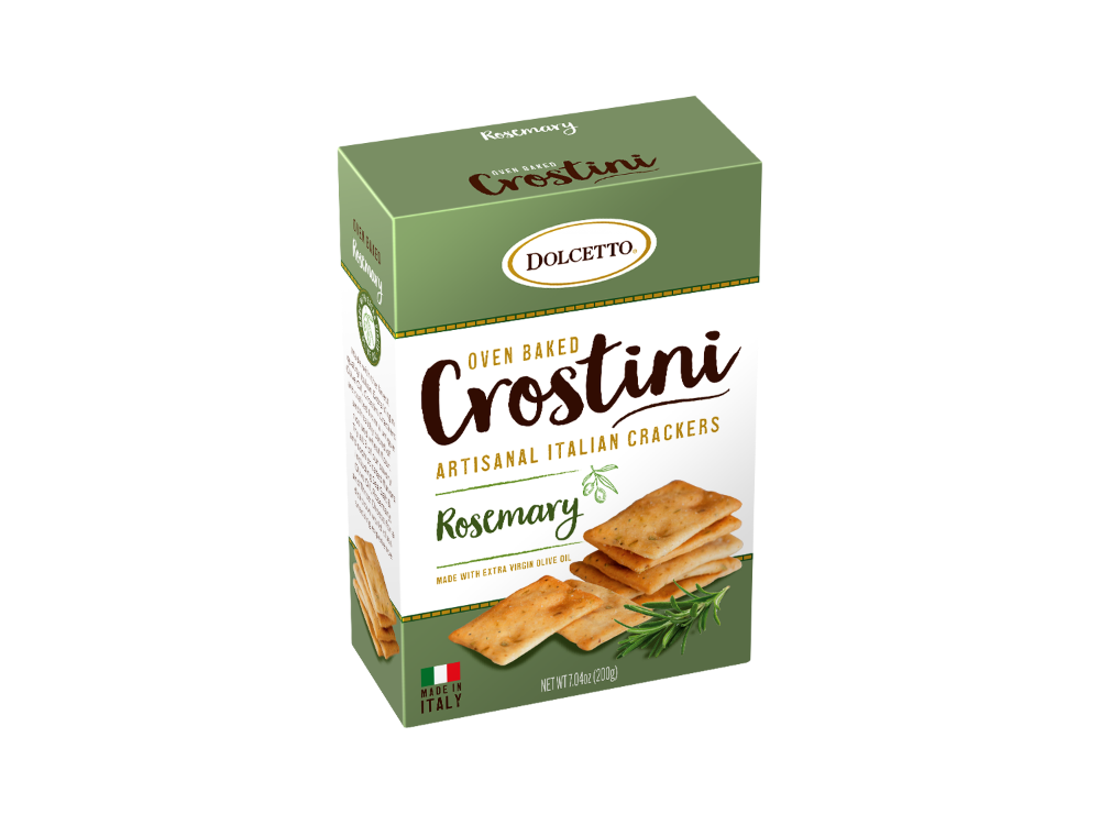 Dolcetto Rosemary Oven Baked Crostini Crackers