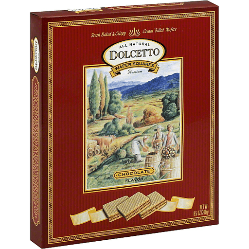 Dolcetto Chocolate Flavor Wafer Squares - 8.5 Oz